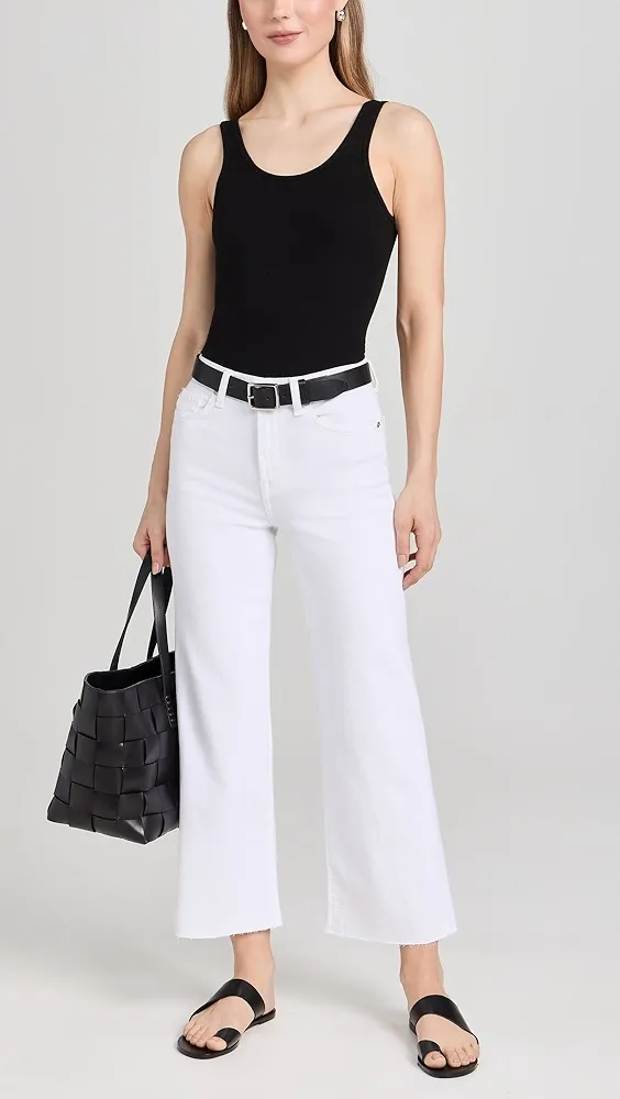 7 For All Mankind   Cropped Alexa Jeans With Cut Hem 