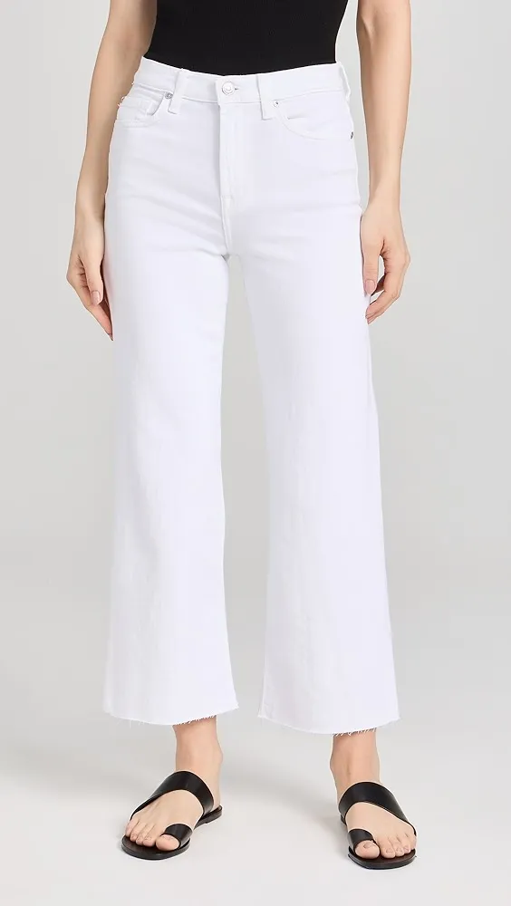 7 For All Mankind   Cropped Alexa Jeans With Cut Hem 