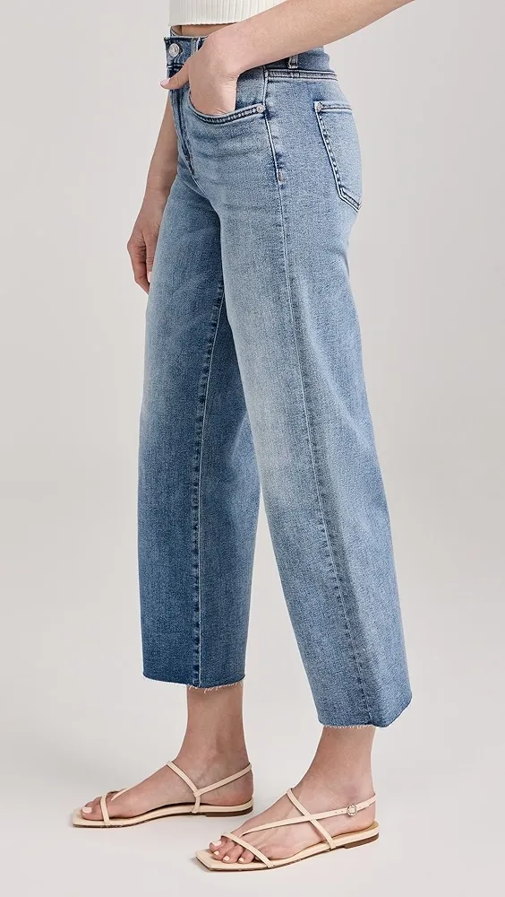 7 For All Mankind   Cropped Alexa Raw Cut Hem Jeans 