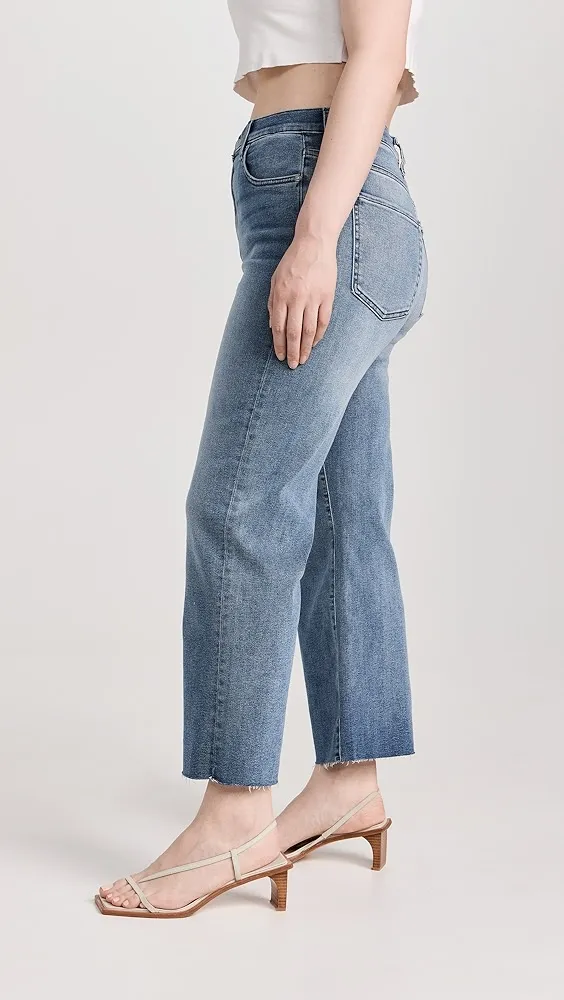 7 For All Mankind   Cropped Alexa Raw Cut Hem Jeans 