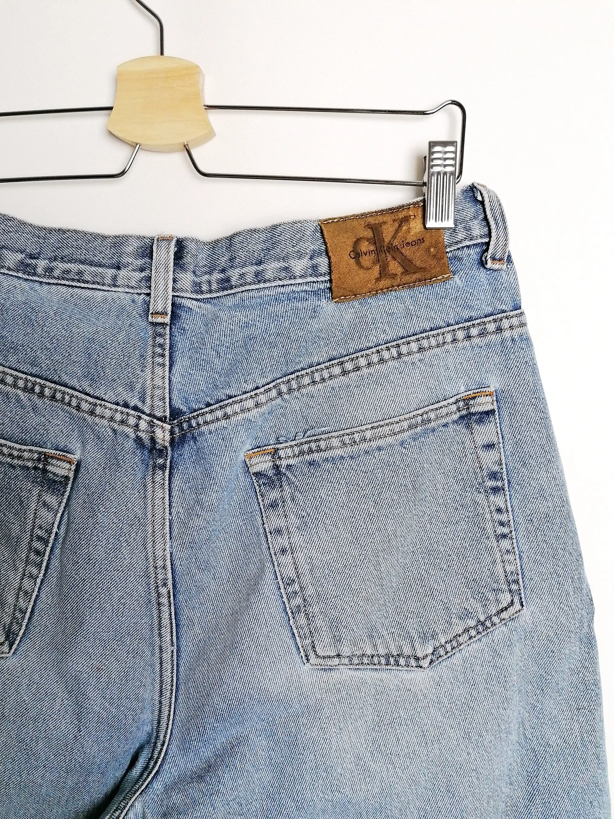 90's CK Jeans Cut-off Shorts ~ W 34