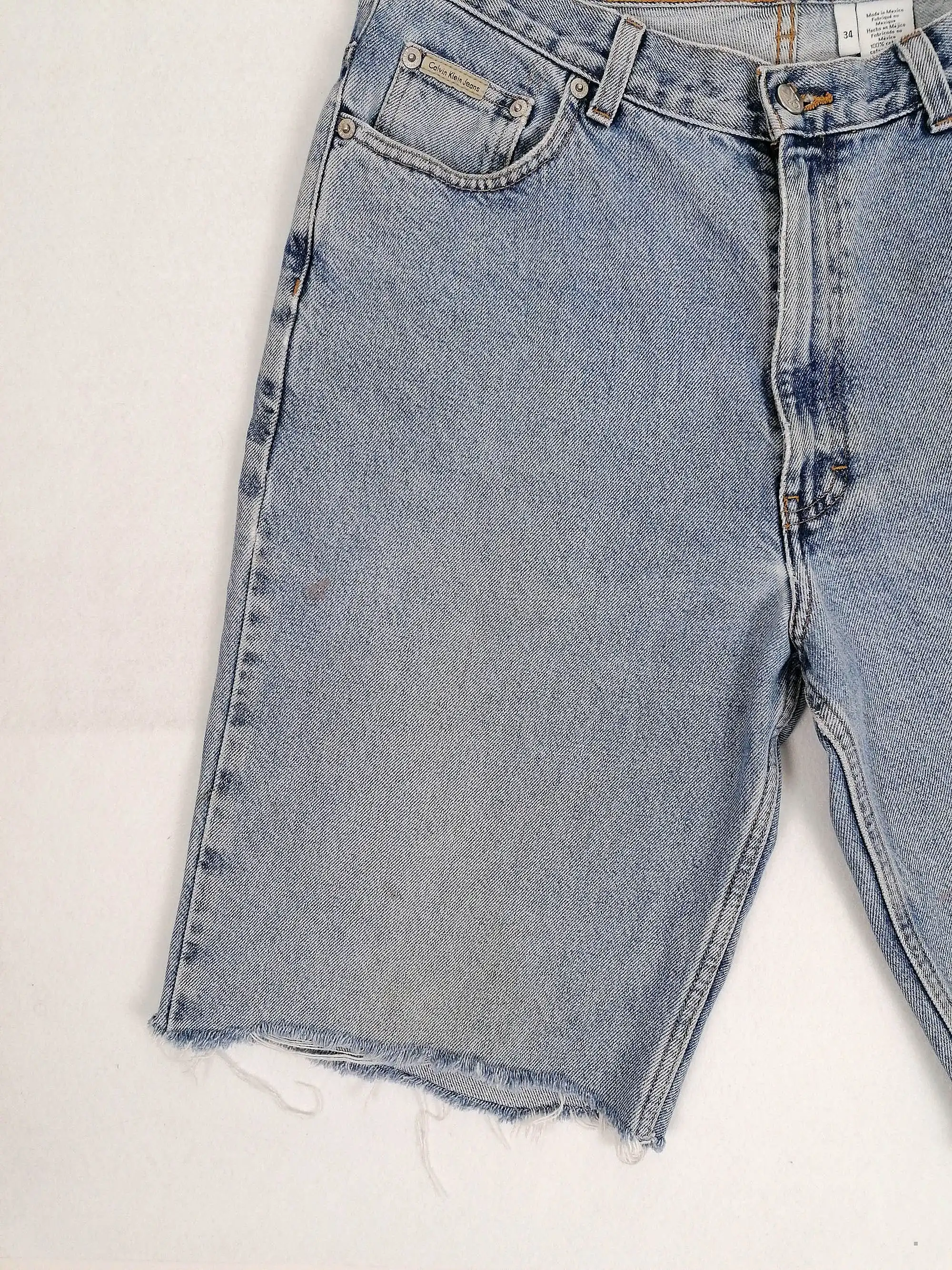 90's CK Jeans Cut-off Shorts ~ W 34