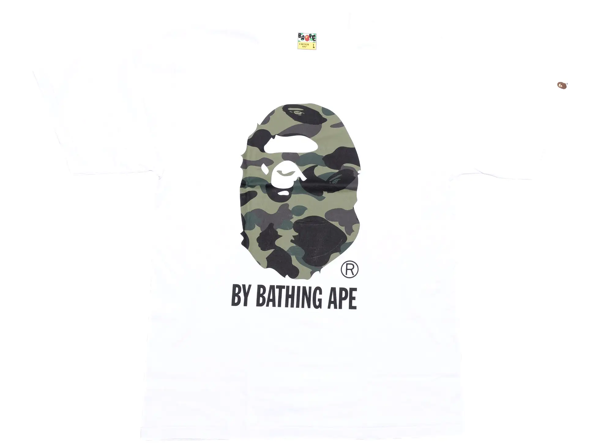 A Bathing Ape 1st Camo by Bathing Ape Tee in White/Green