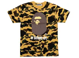 A Bathing Ape 1st Camo by Bathing Ape Tee in Yellow