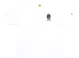 A Bathing Ape Camo Stone Ape Head Relaxed Fit Tee in White xld