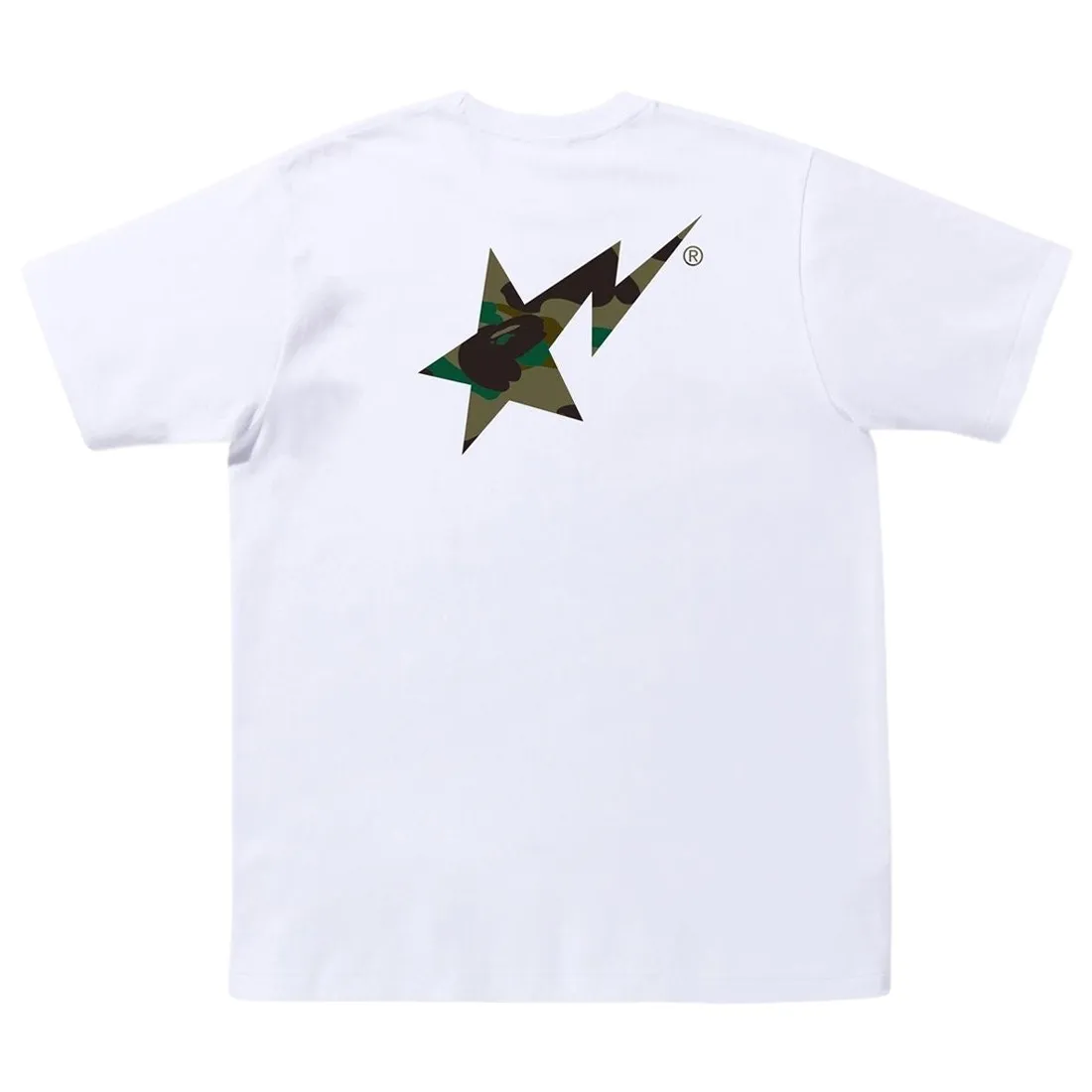 A Bathing Ape Men 1st Camo Bape Sta Logo Tee (white / green)