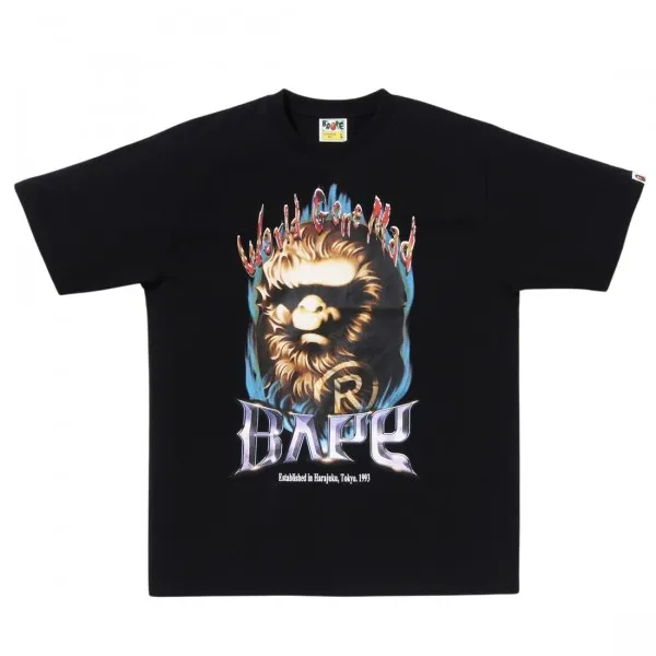 A Bathing Ape Men Bape Ape Head Tee (black)