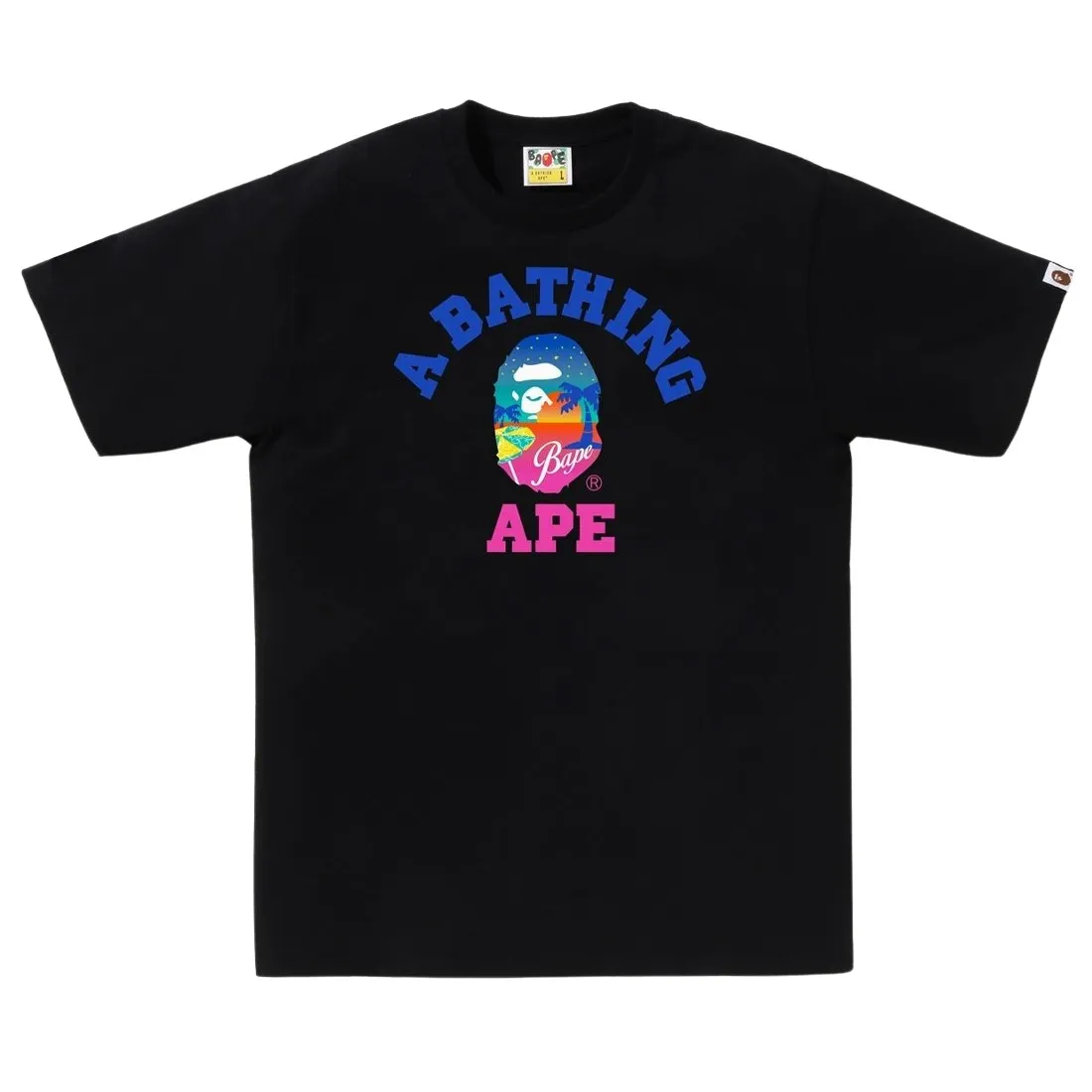 A Bathing Ape Men Bape Sunset Beach Tee (black)