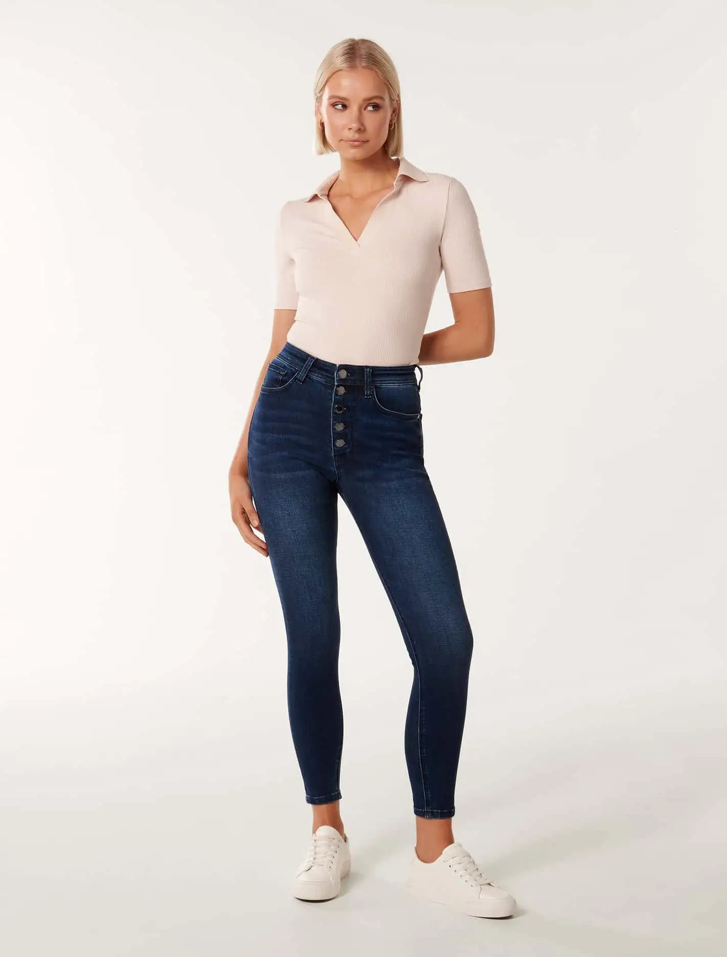 Ashley Mid-Rise Ankle Skinny Jeans