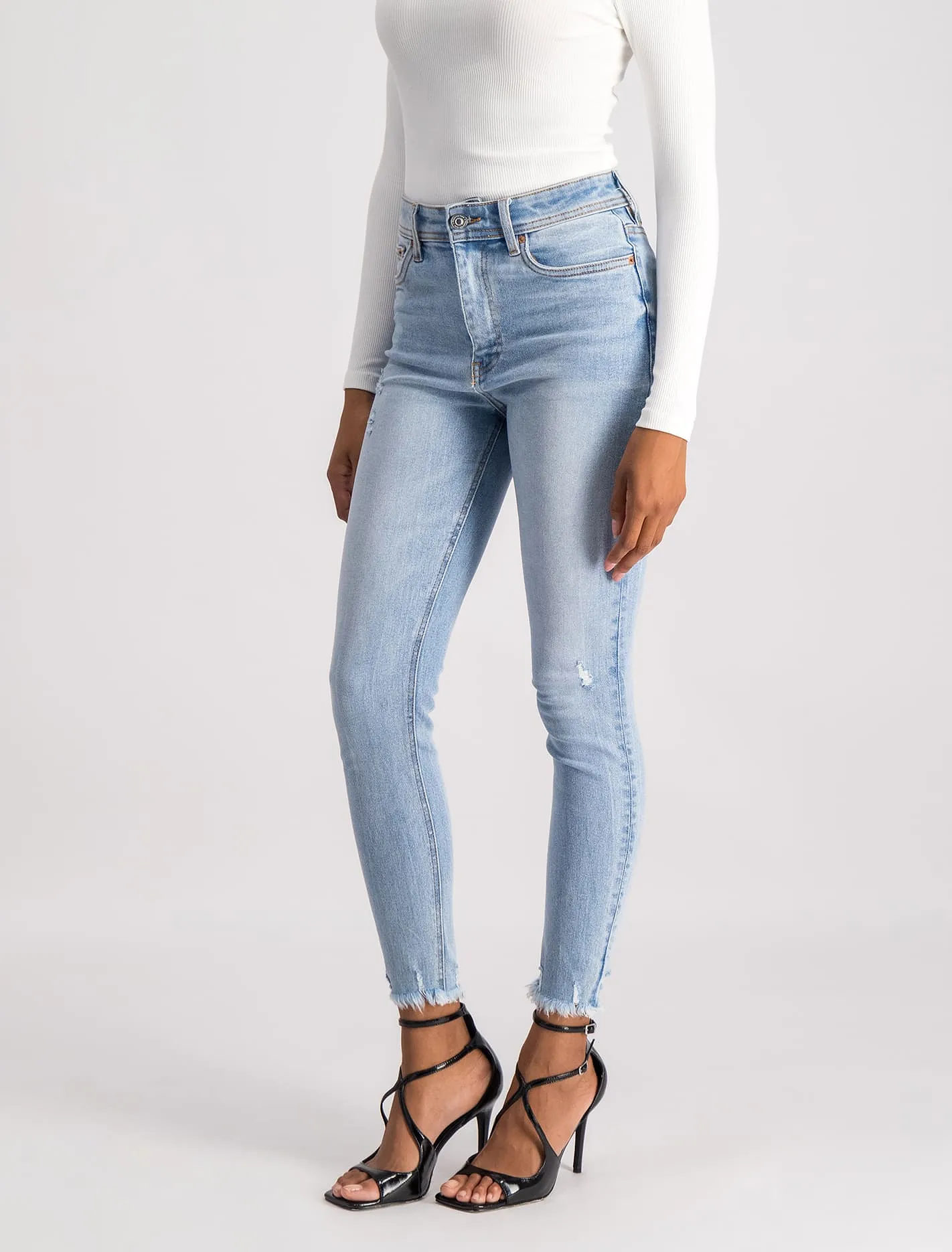 Ashley Mid-Rise Ankle Skinny Jeans