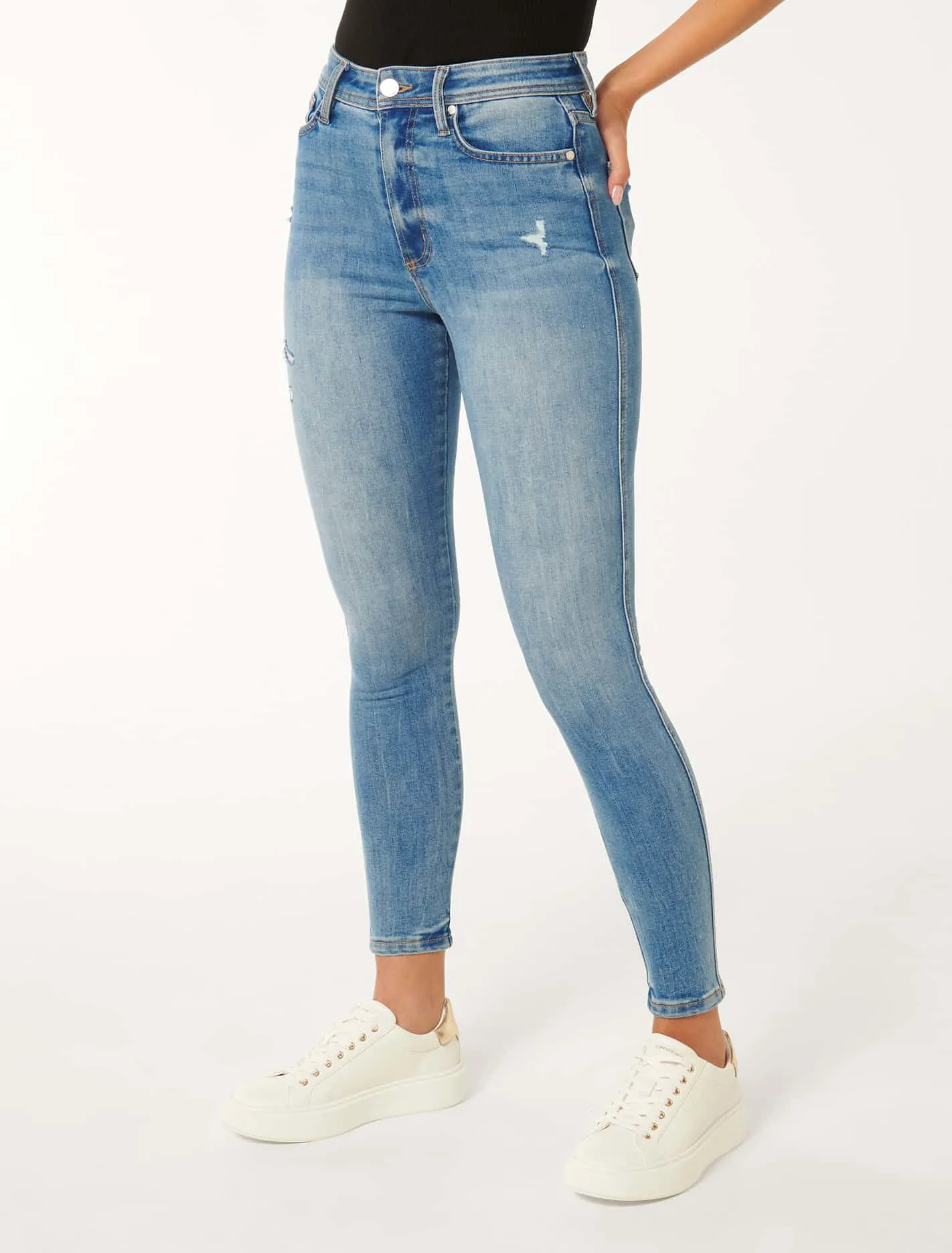 Ashley Mid-Rise Skinny Jeans