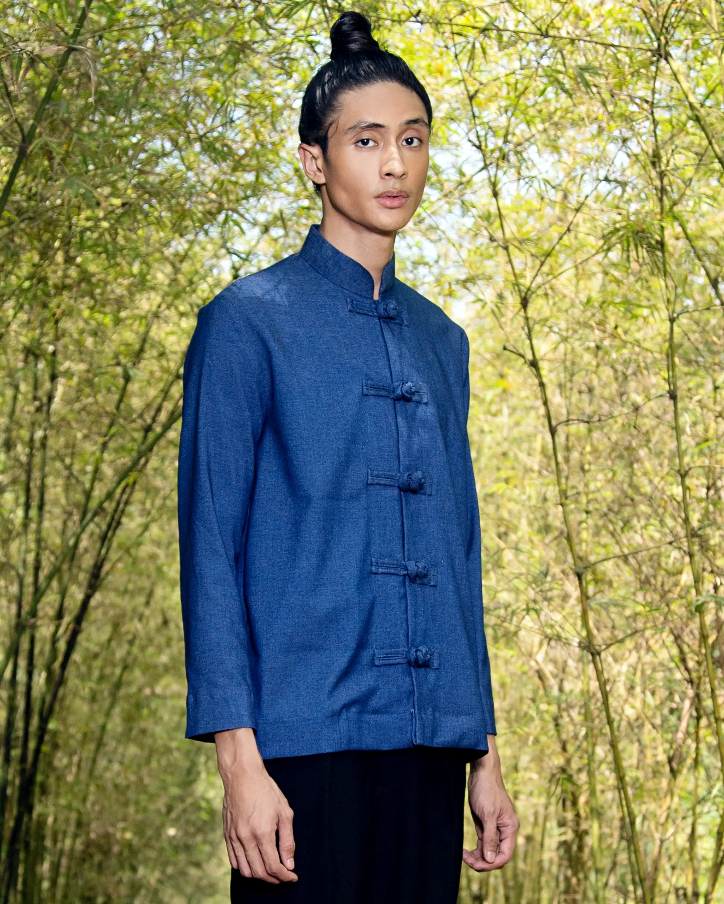 Baju Tang Suit (Dark Denim)