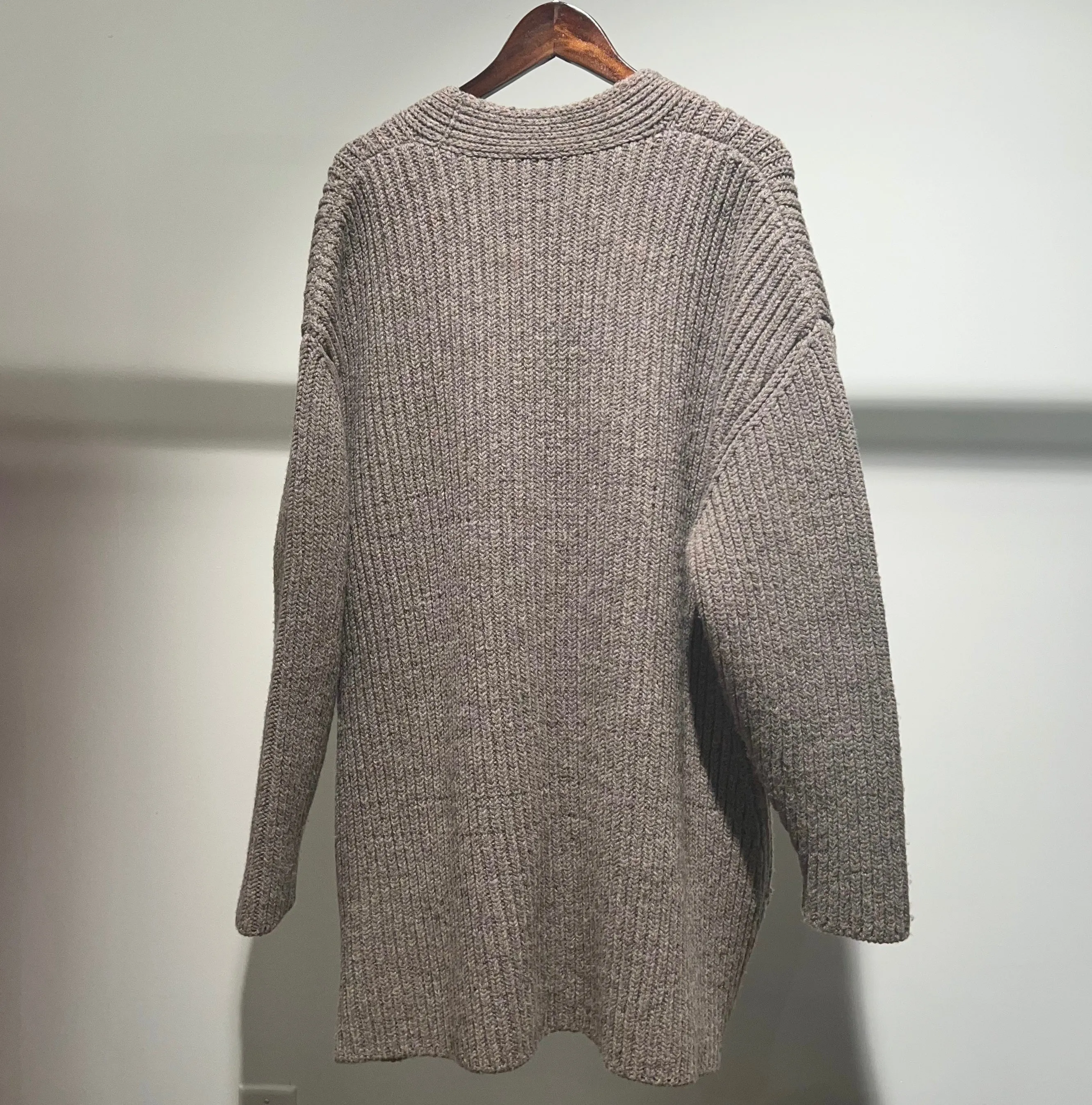 Balenciaga Brown Wool Cardigan