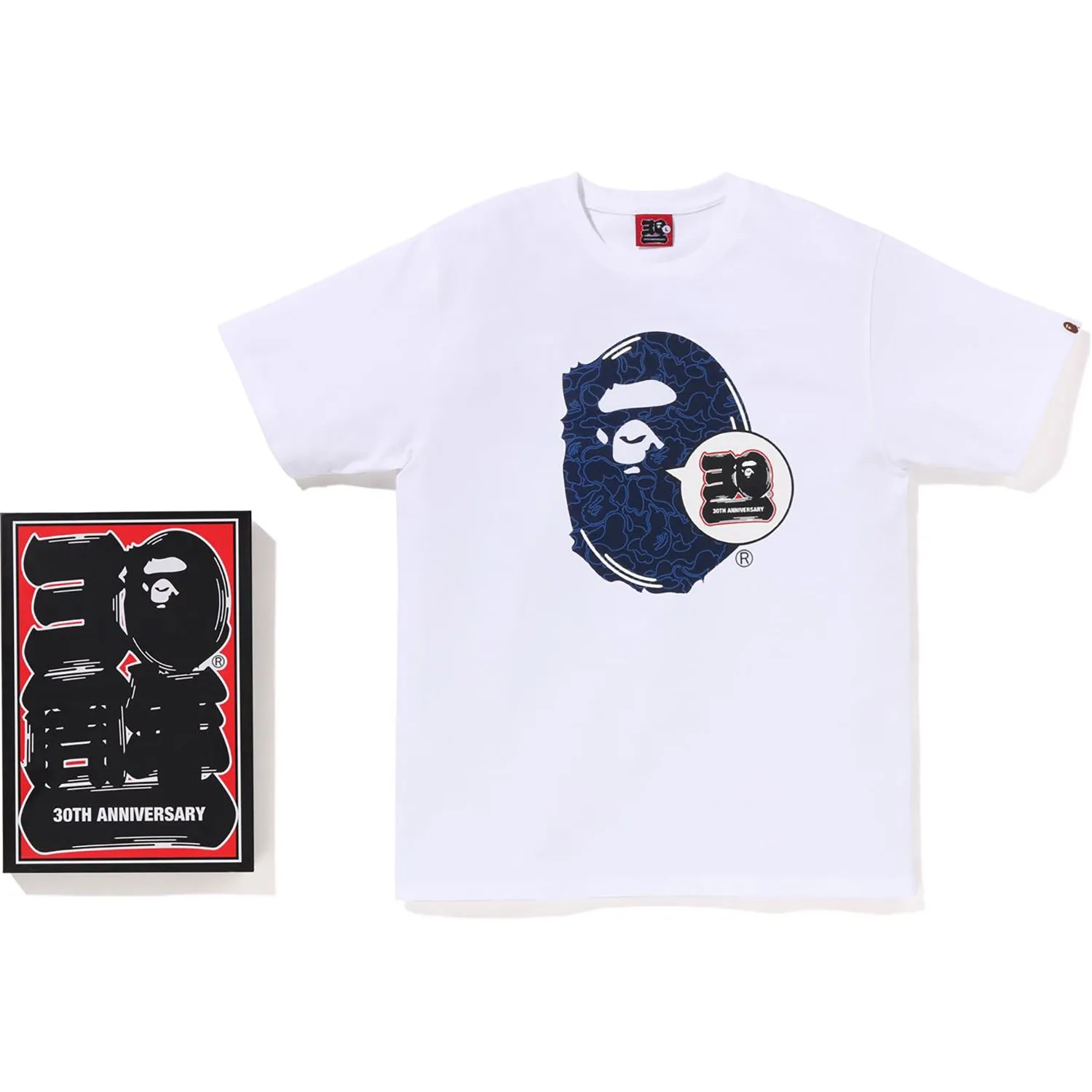 BAPE 30TH ANNIV. APE HEAD TEE MENS