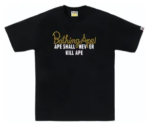 BAPE Champion Logo Tee Black