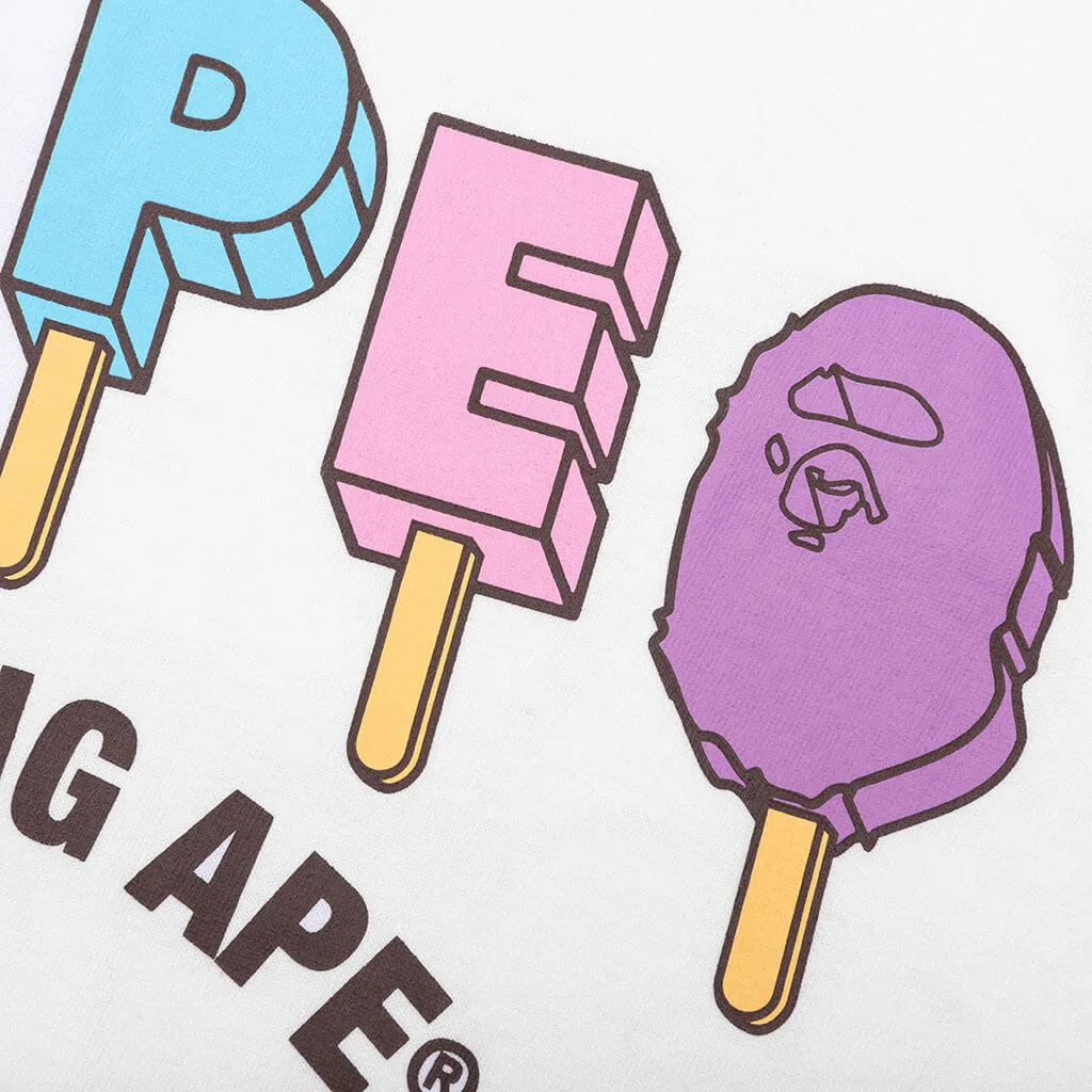 Bape Popsicle Tee  - White