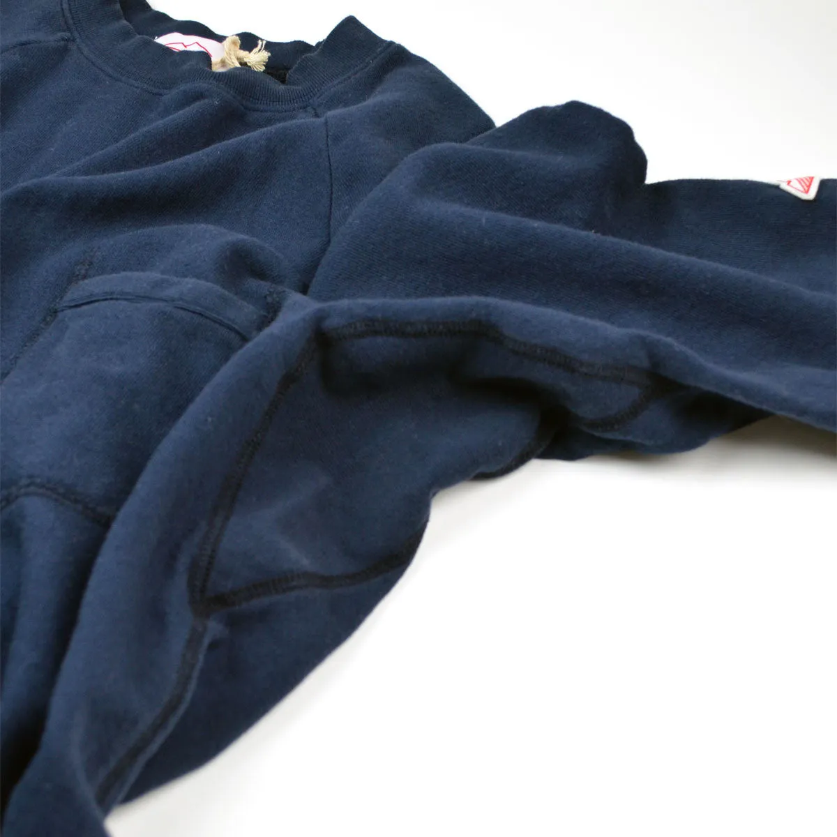 Battenwear - Short-Sleeve Reach-Up Sweatshirt - Navy