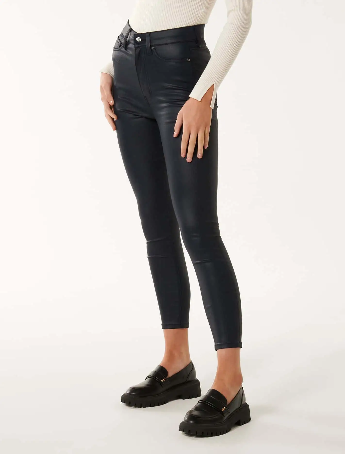 Bella Cropped High-Rise Skinny Jeans