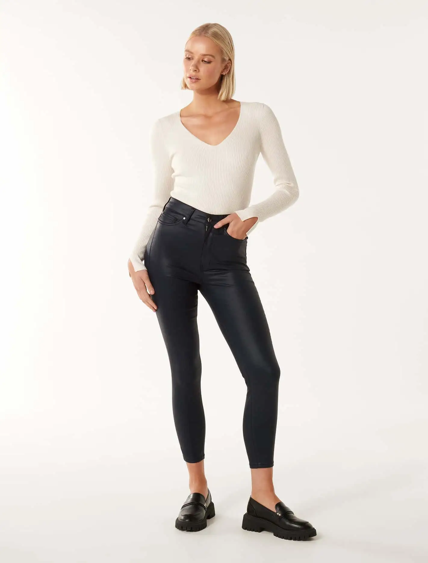 Bella Cropped High-Rise Skinny Jeans