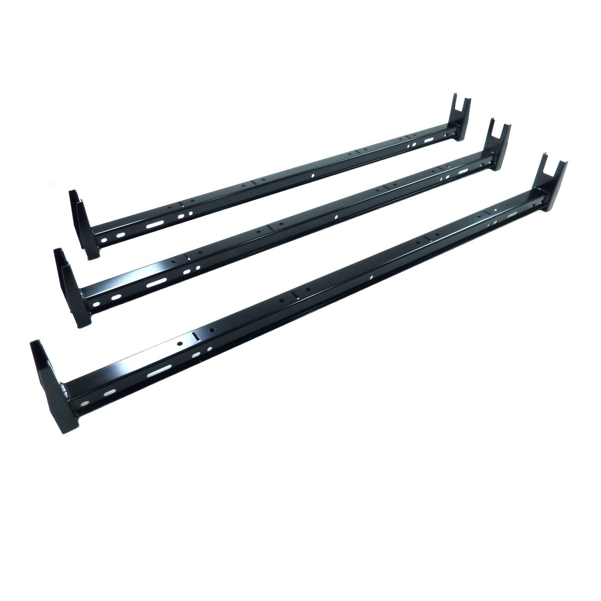 Black 3 Bar Van Roof Ladder Rack Cross Bars for Mercedes Benz Vito/V-Class 16-19