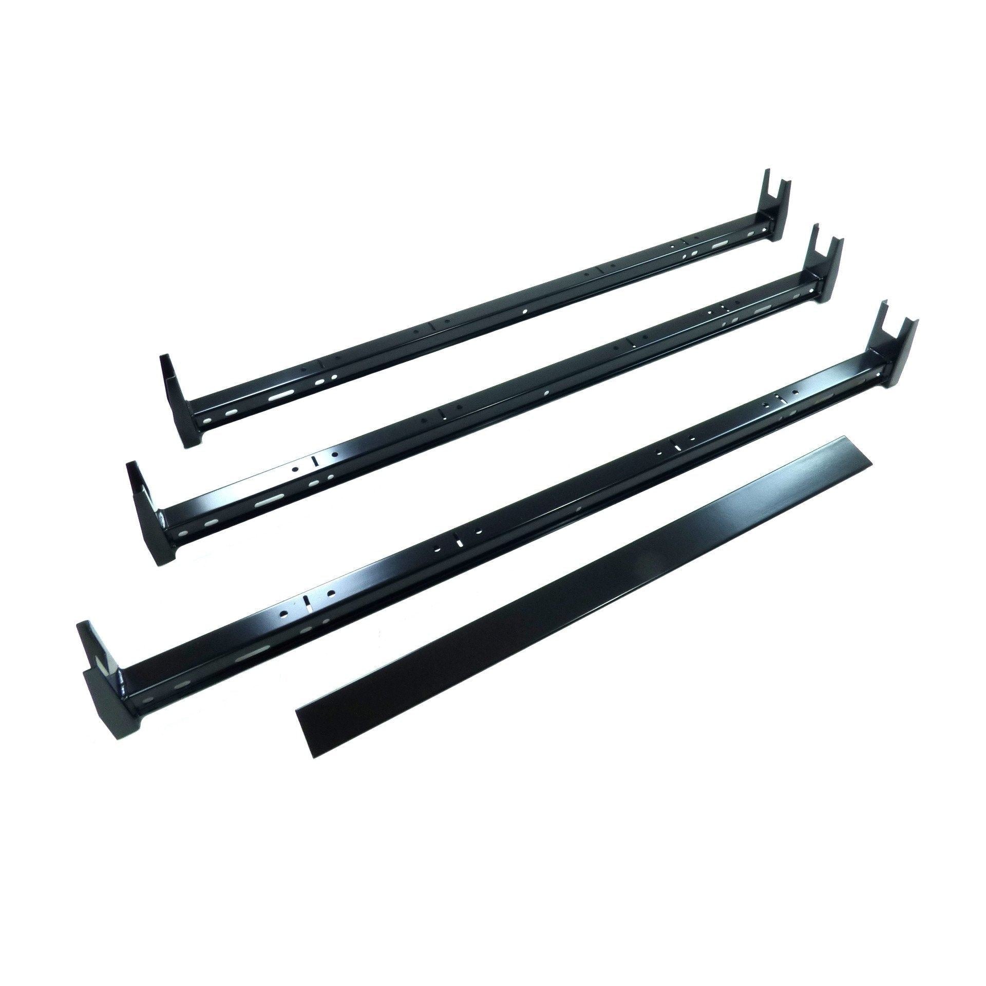 Black 3 Bar Van Roof Ladder Rack Cross Bars for Mercedes Benz Vito/V-Class 16-19