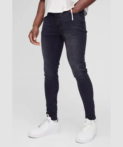 boohoo Mens Skinny Stretch Jean In Washed