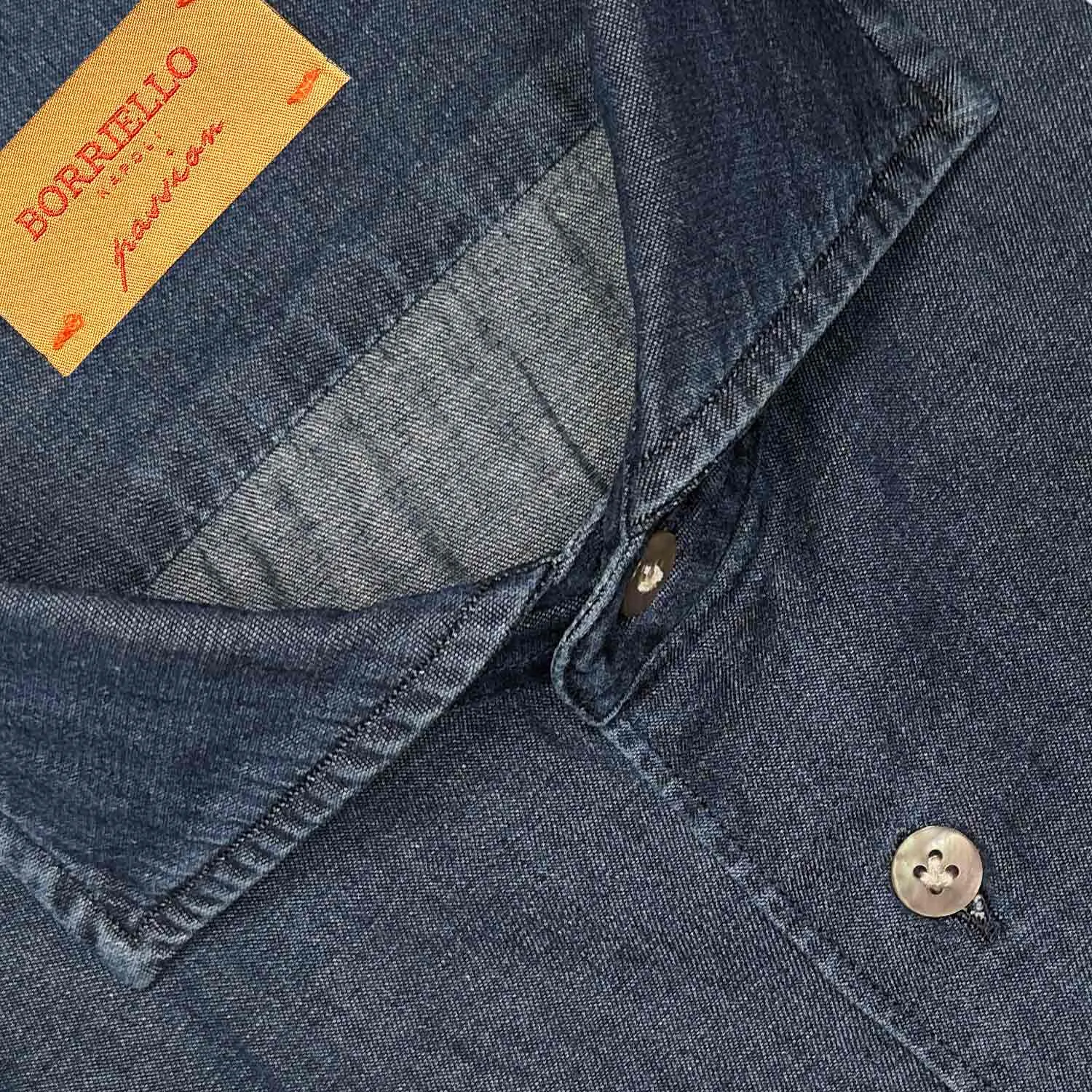 Borriello Dark Blue Classic Denim Shirt