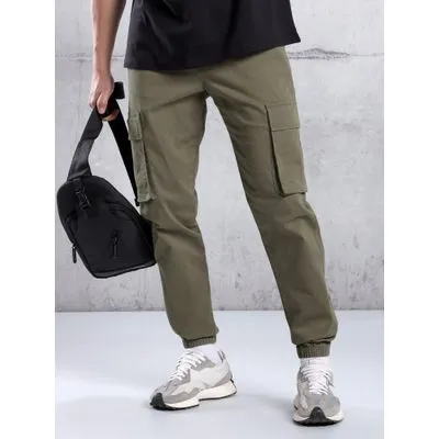 Buy Tan Brown Utility Cargo Jogger Pants for Men Online in India -Beyoung