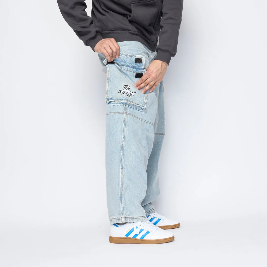 Cash Only - Aleka Cargo Jeans (Light Wash)