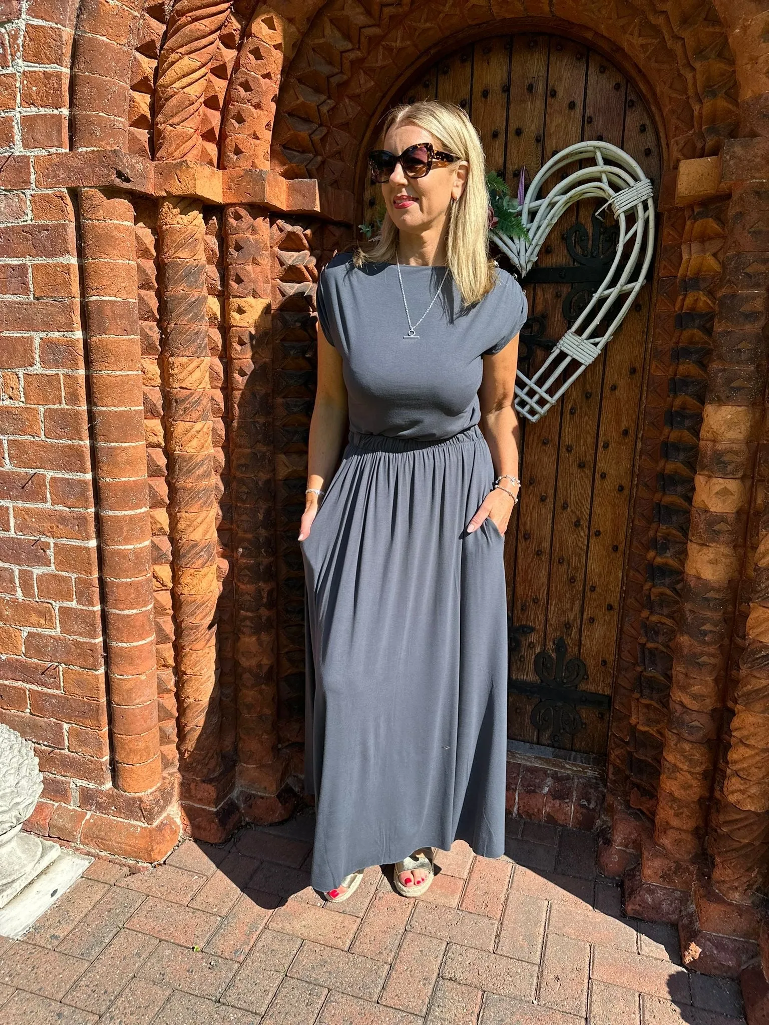 Charcoal Maxi Skirt Tammy