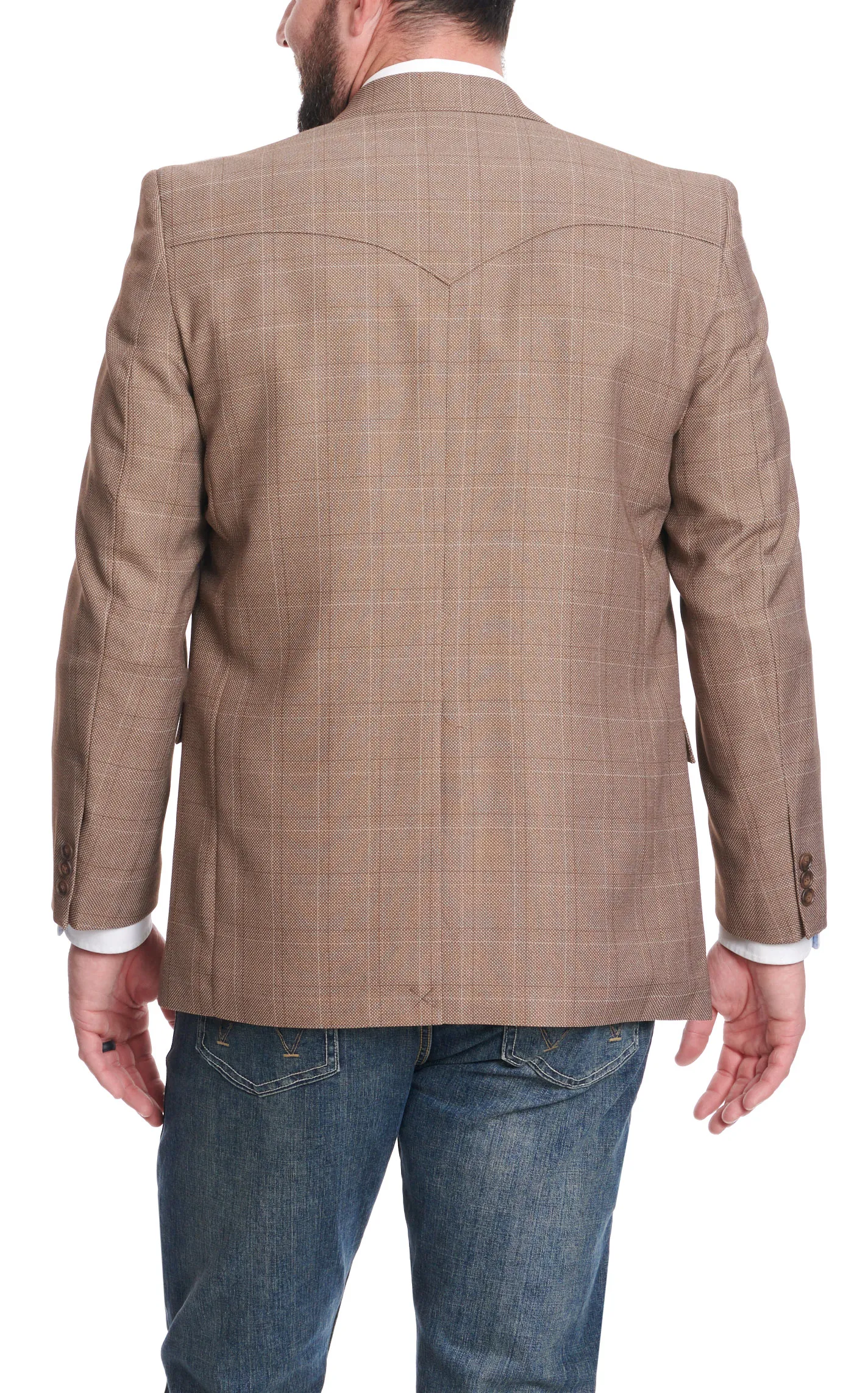 Circle S Men's Houston Rustic Brown Plaid Sport Coat