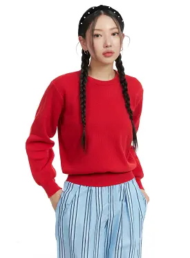 Cozy Chic Round Neck Sweater OM429