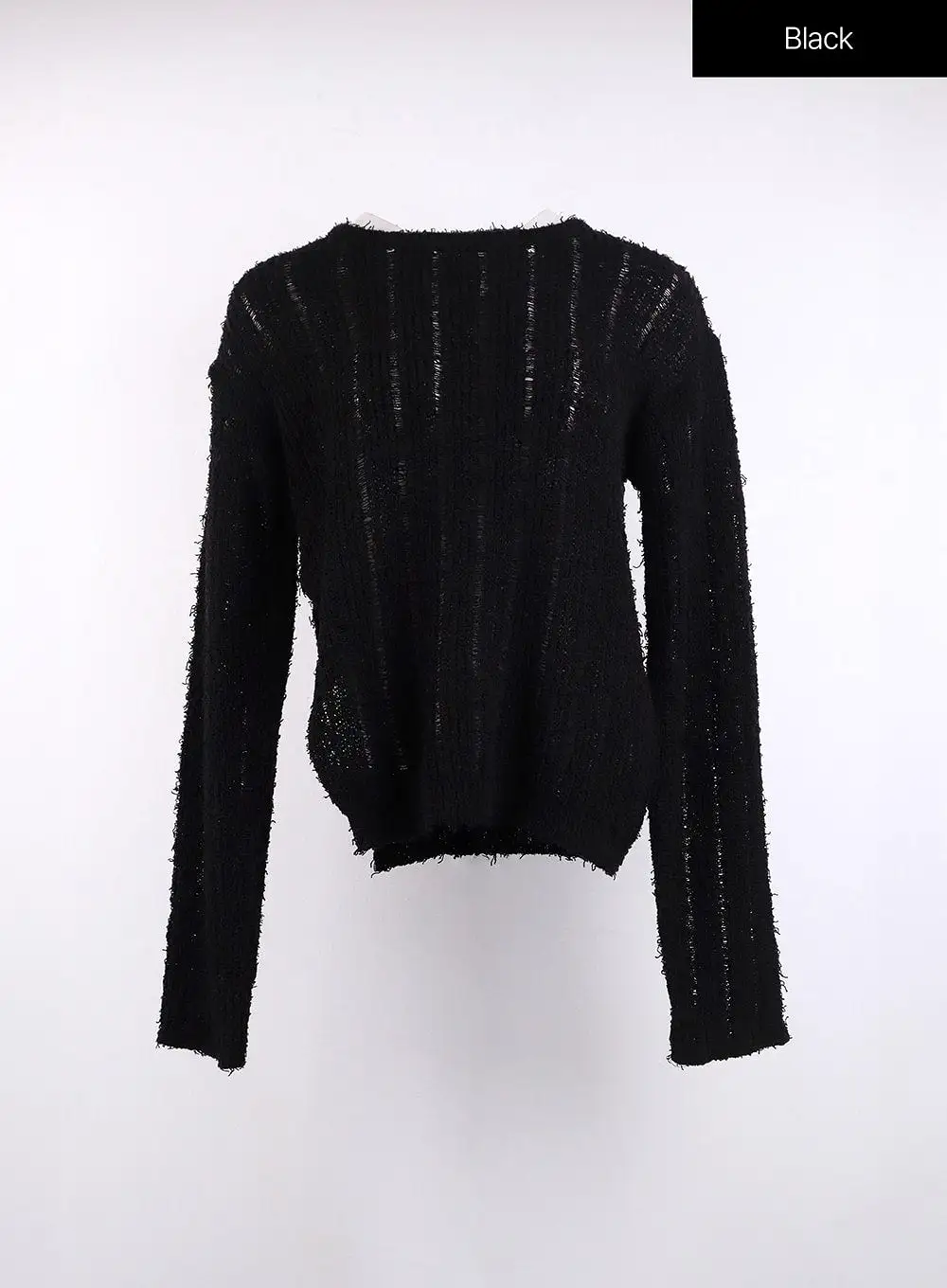 Cozy Knitted Long Sleeve Round Neck Top CJ419