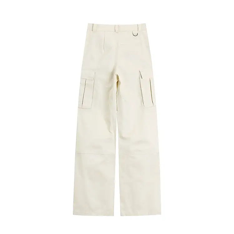 Cream White Cargo Pants