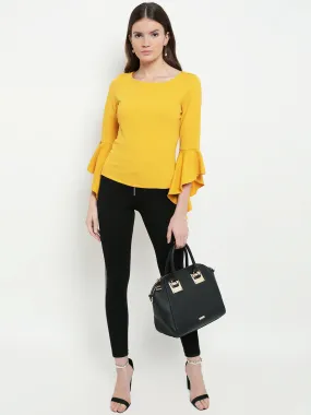 Dianna Bell Sleeve Round Neck Top