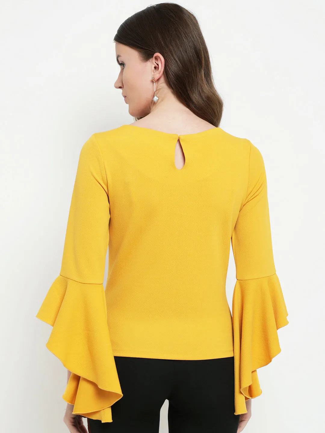 Dianna Bell Sleeve Round Neck Top