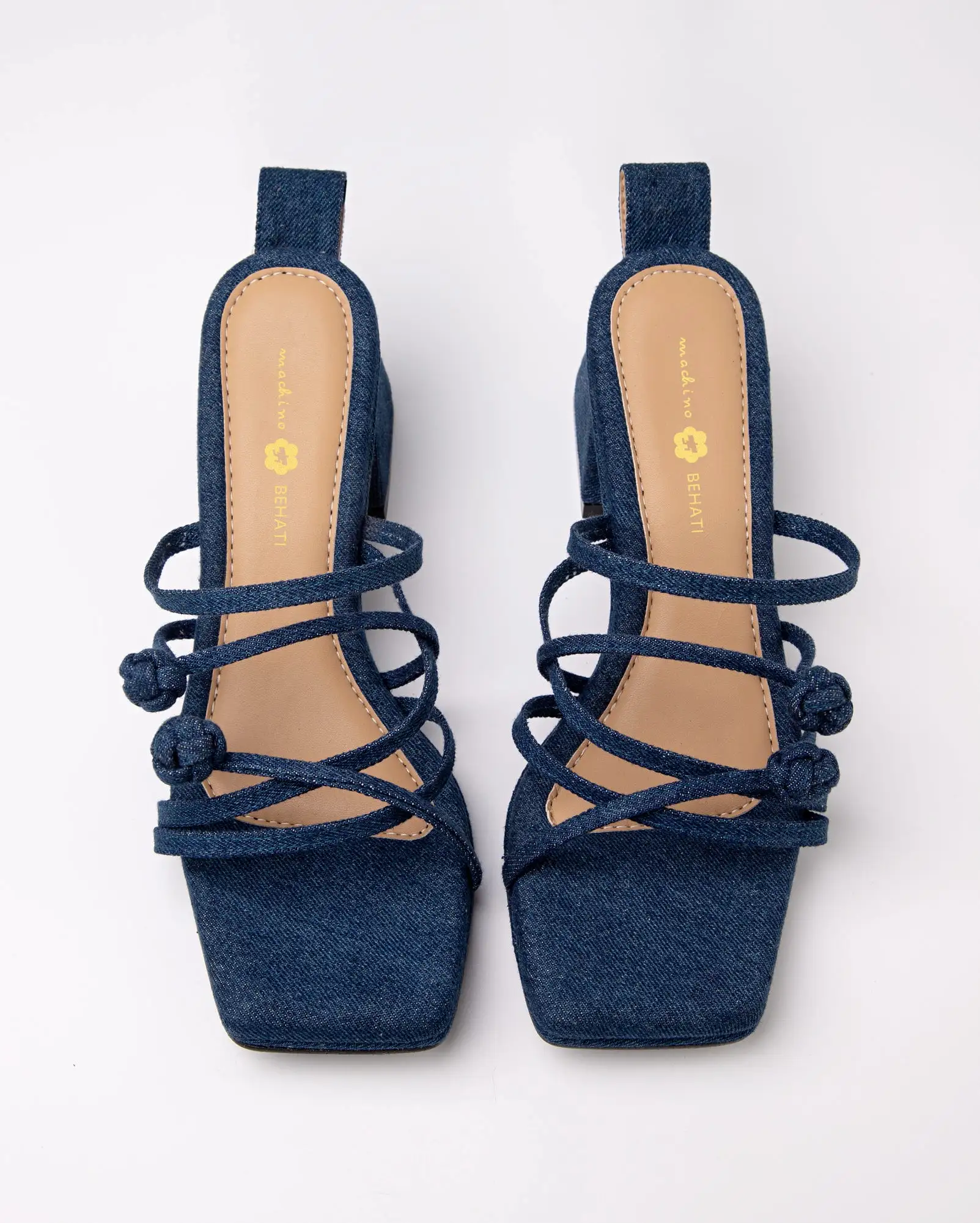 Double Chinese Knot Heels (Dark Denim)