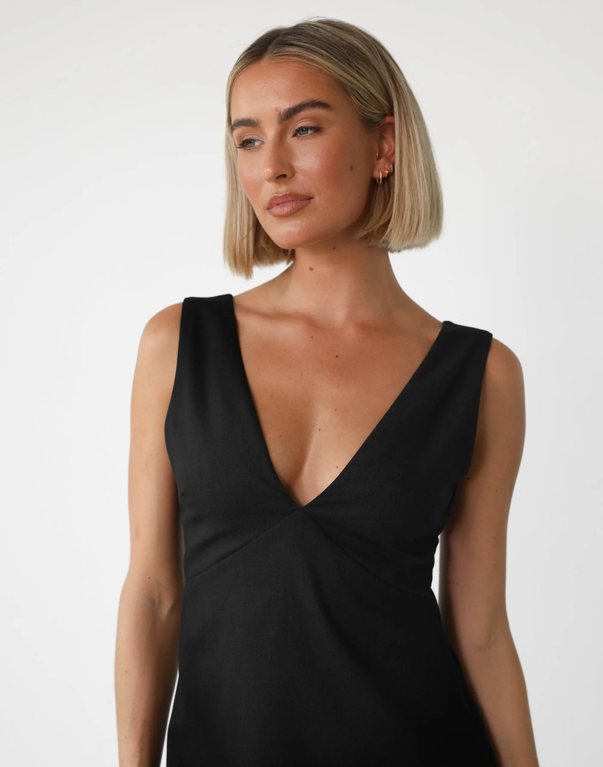 Elio Mini Dress (Black)