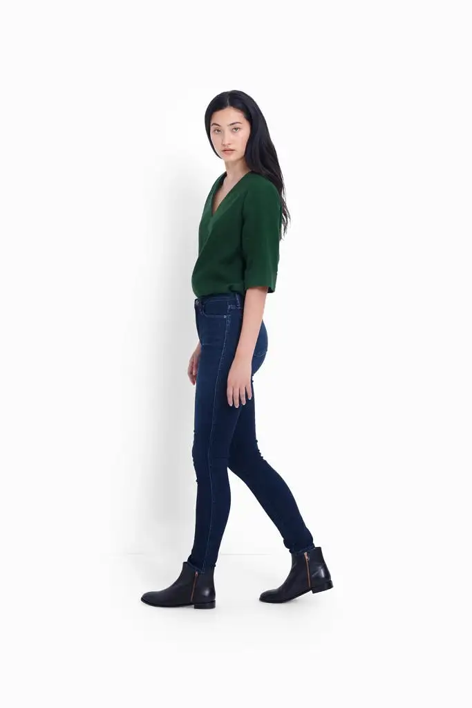 Elk The Label - Oslo Skinny Leg High-rise Jean - Dark Indigo