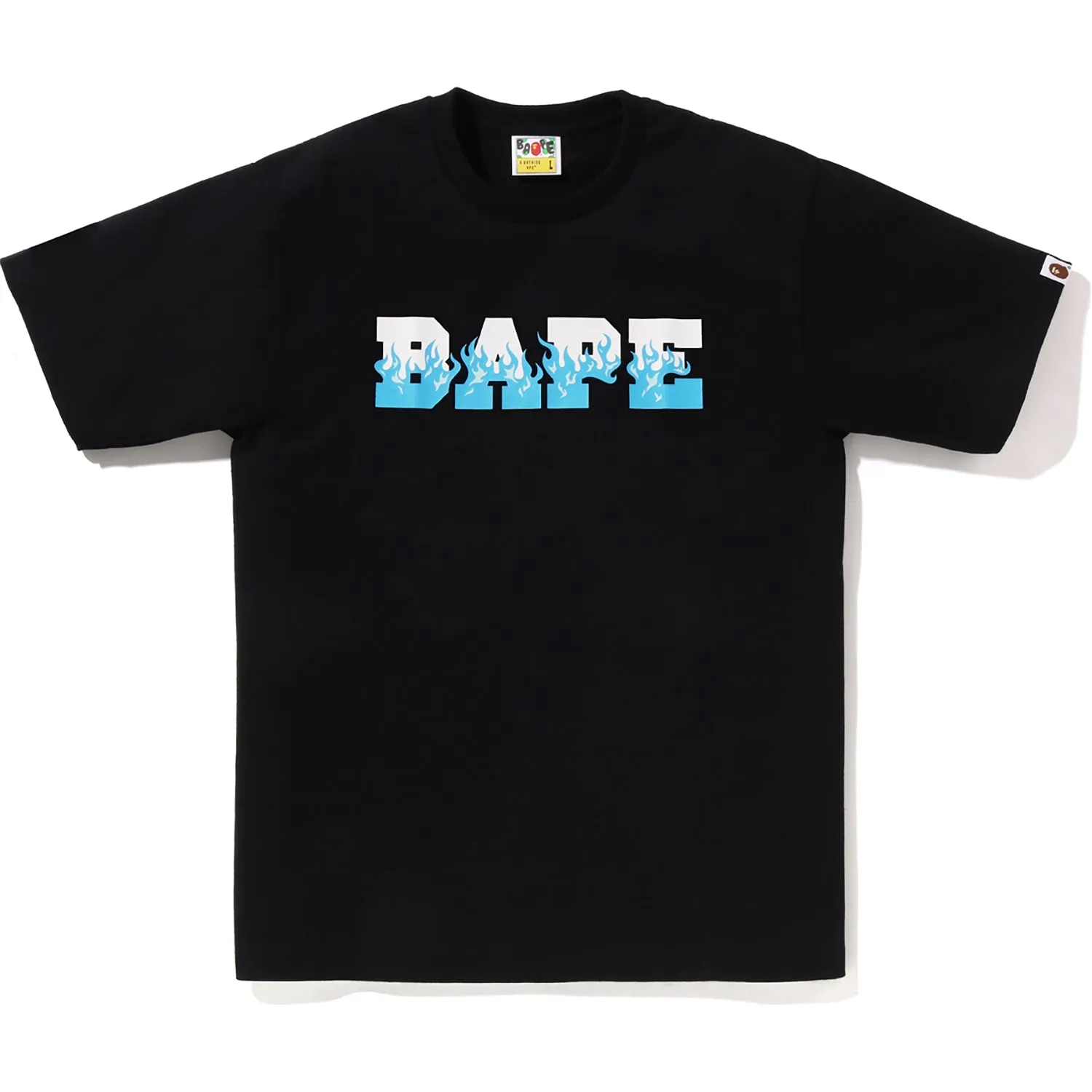 FLAME BAPE LOGO TEE MENS