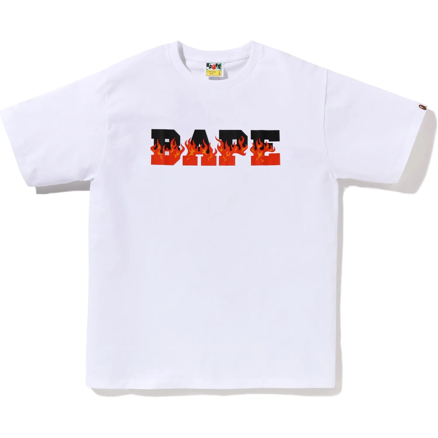 FLAME BAPE LOGO TEE MENS