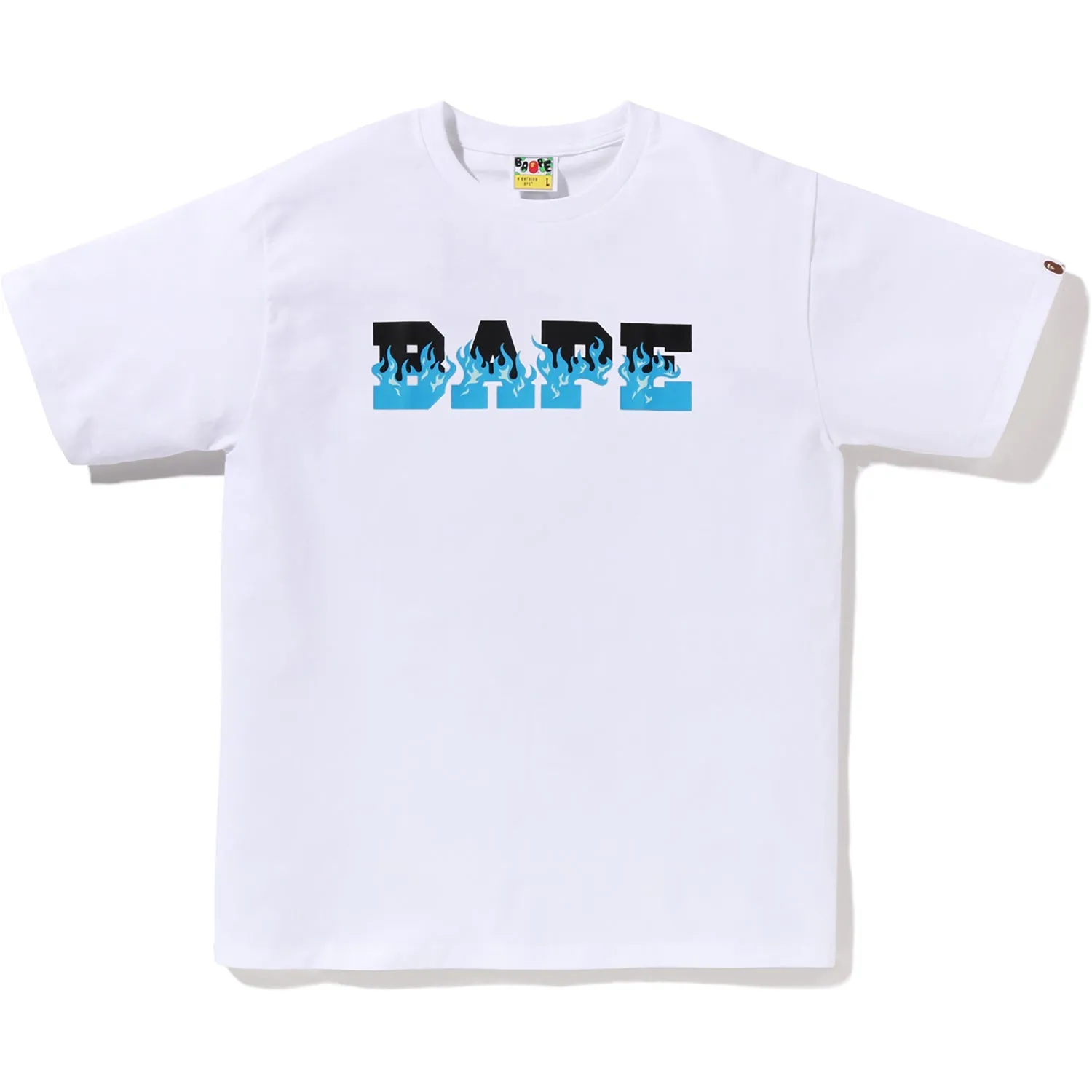 FLAME BAPE LOGO TEE MENS