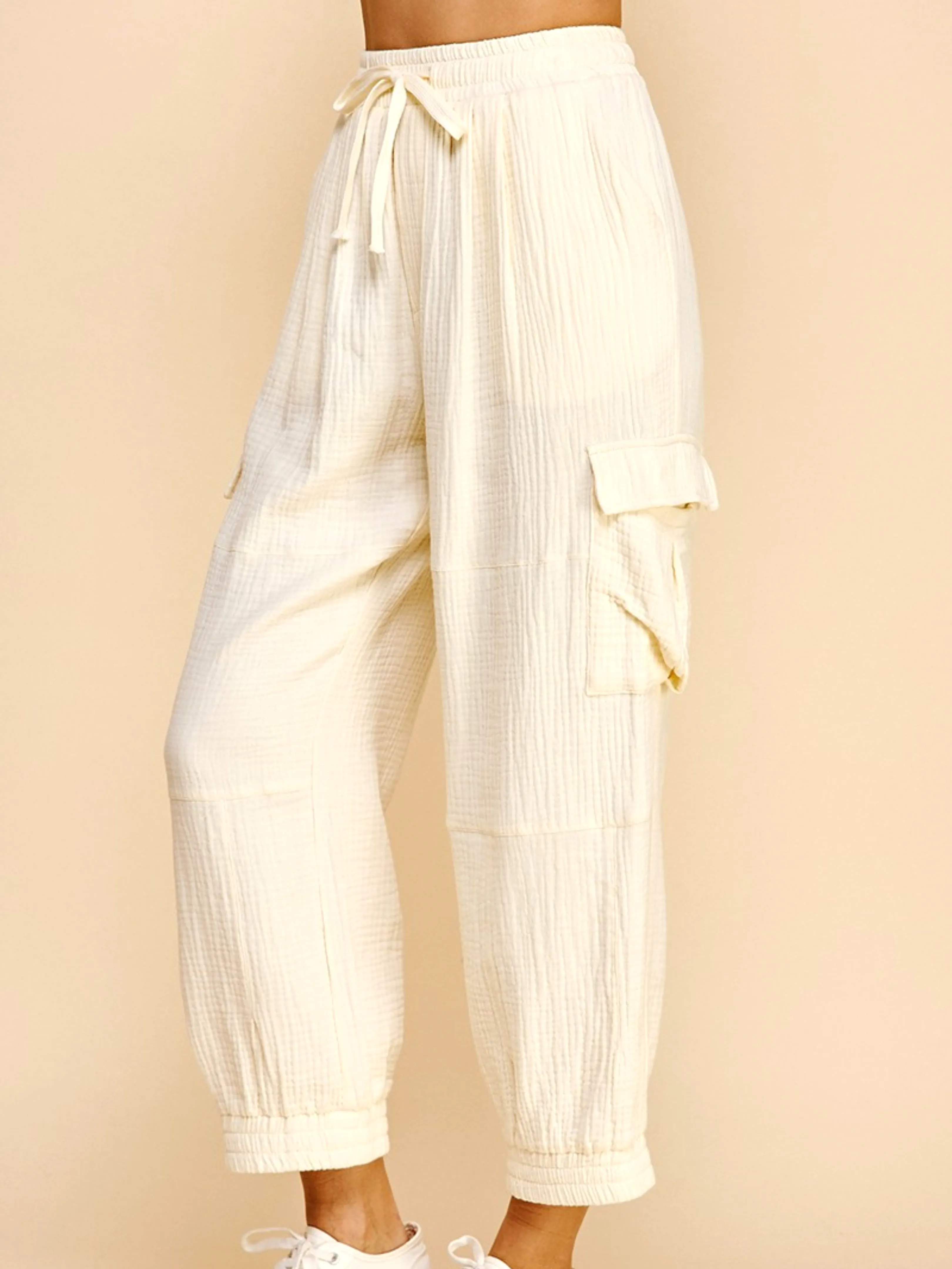 Get Going Cargo Pants - Ivory