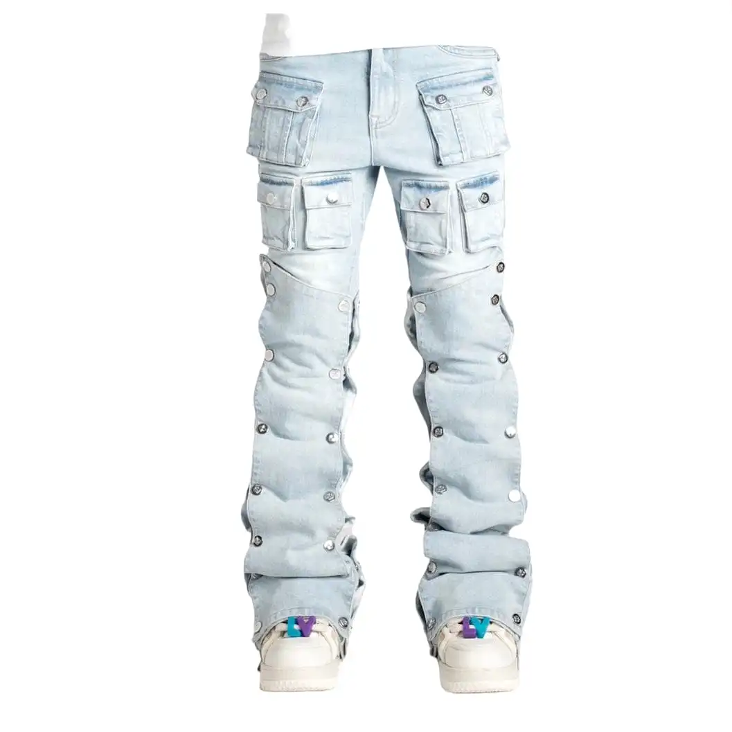 Guapi Aqua Blue Stacked Premium Denim (Aqua Blue) GUAP132