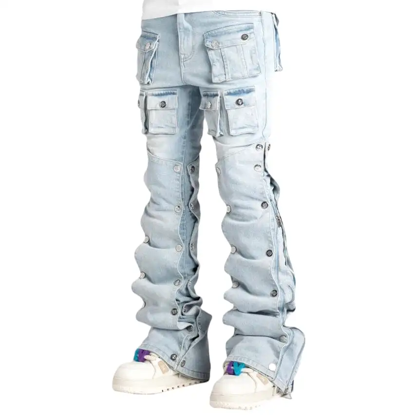 Guapi Aqua Blue Stacked Premium Denim (Aqua Blue) GUAP132