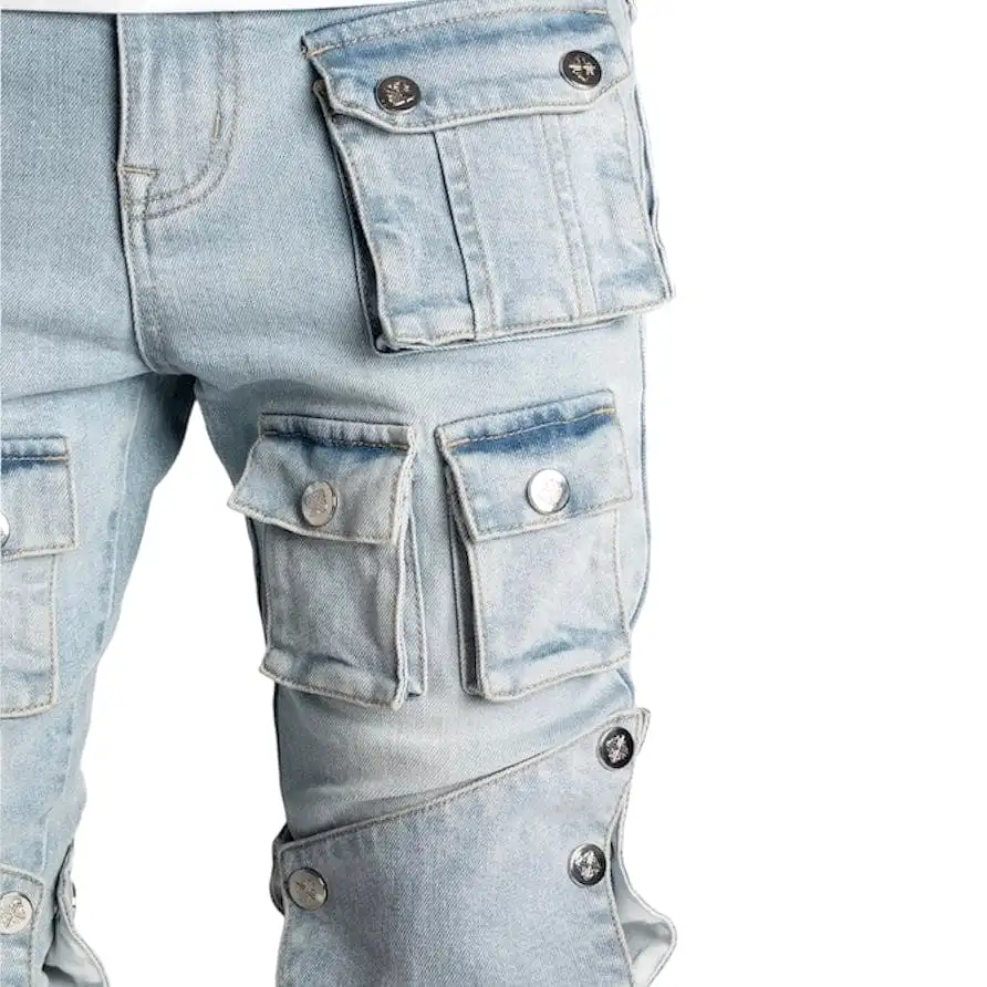 Guapi Aqua Blue Stacked Premium Denim (Aqua Blue) GUAP132