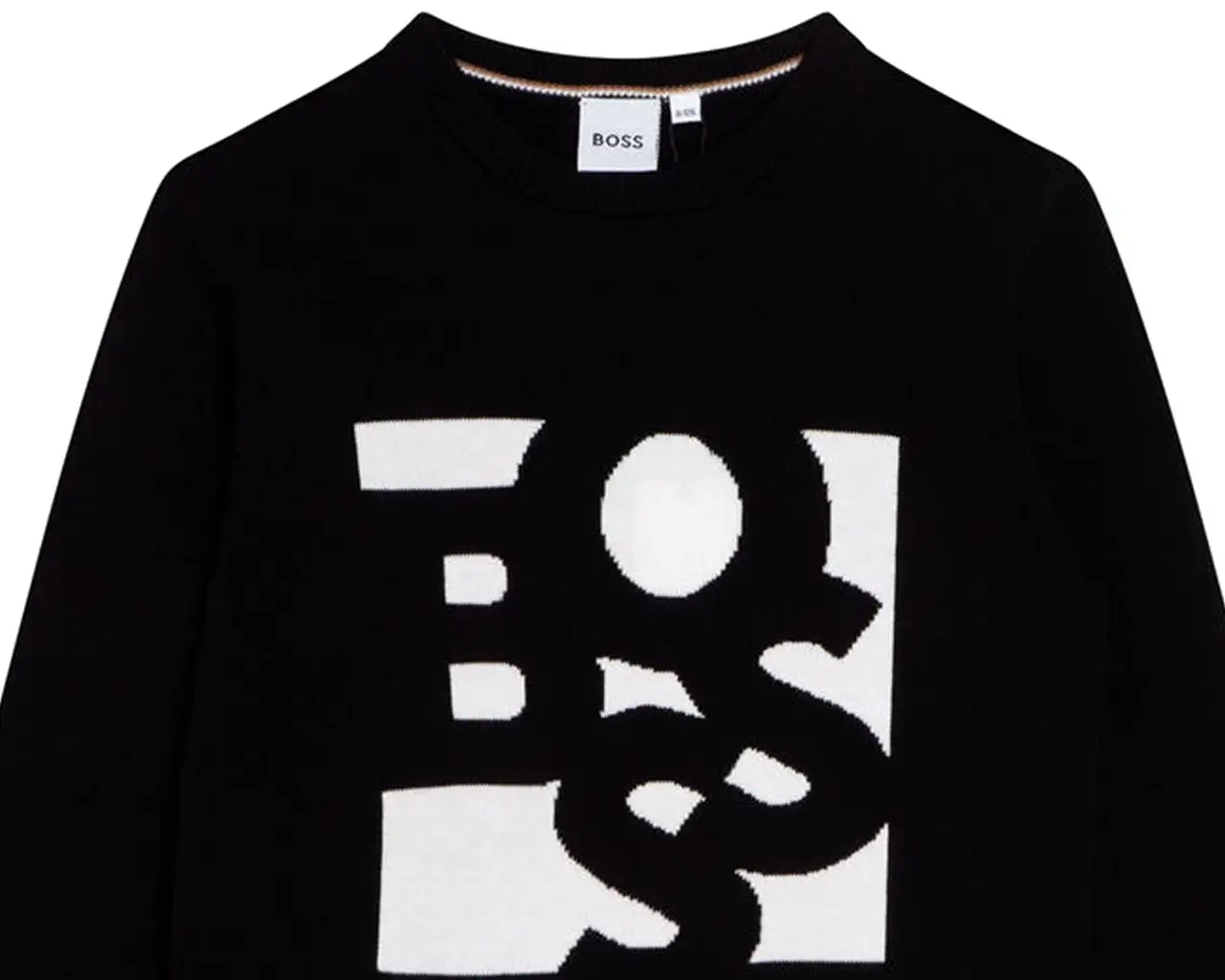 Hugo Boss Junior's J25M45 09B Round Neck Jumper Black