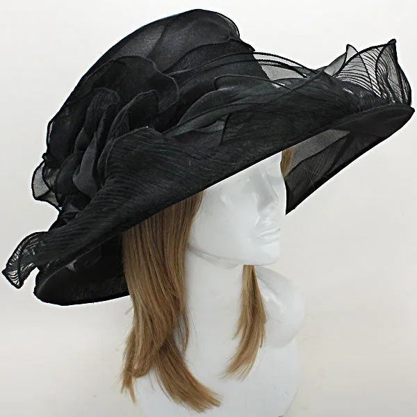 iLLASPARKZ Elegant Flower Polyester Dressy Hat