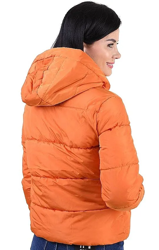 jacket ONLY Amanda Short - Burnt Orange - women´s