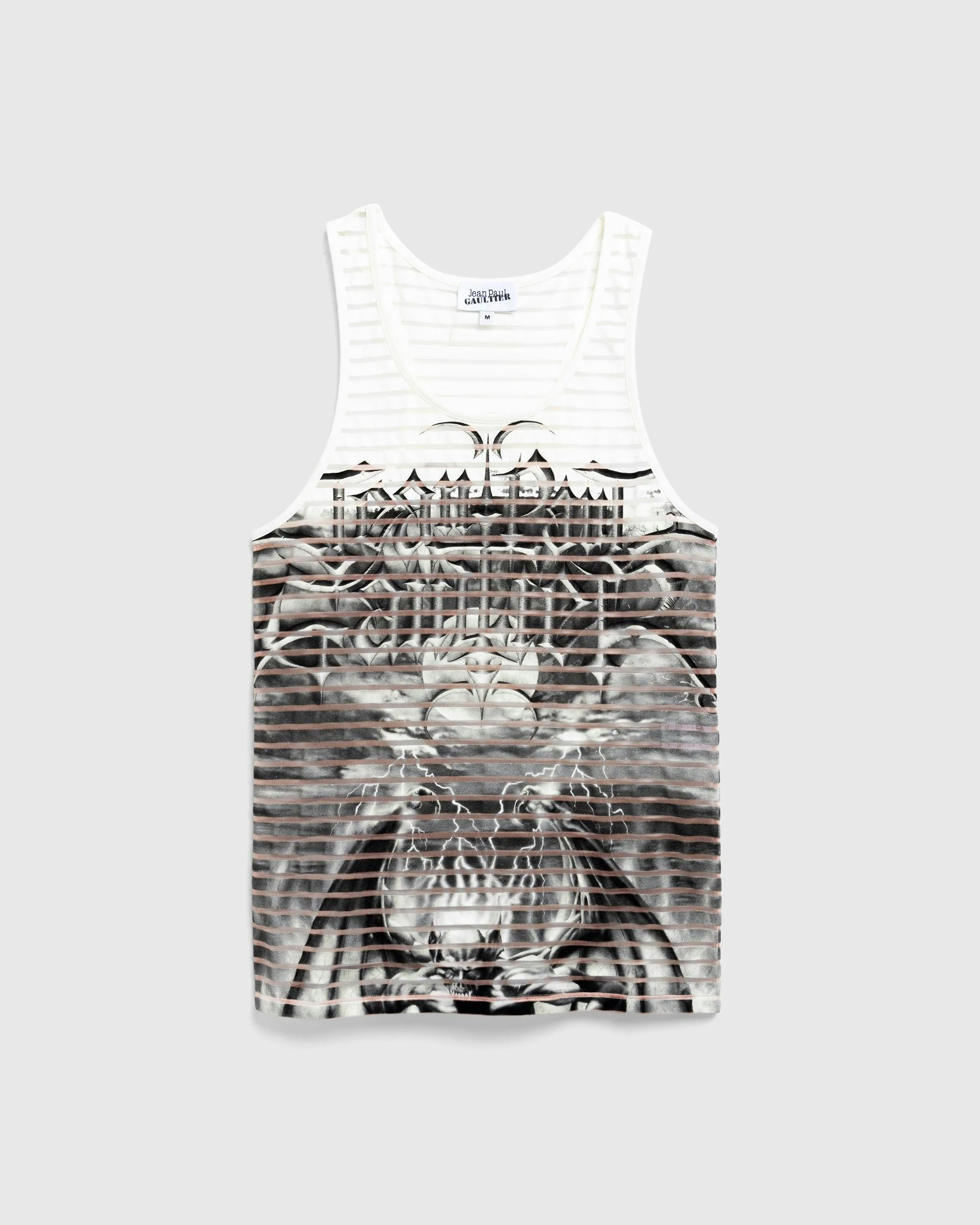 Jean Paul Gaultier – Jersey Tank Top Printed Diablo White/Black | Highsnobiety Shop